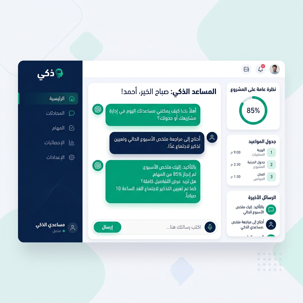 واجهة المحادثة الذكية